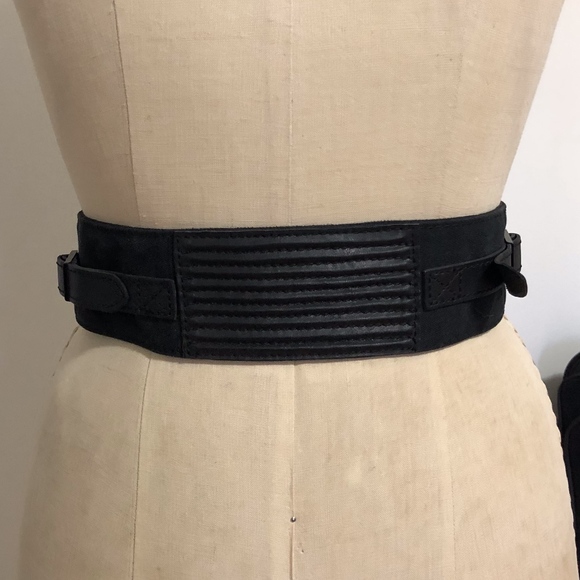 Diesel Accessories - Women's DIESEL Faux Leather/Canvas Waist Belt
